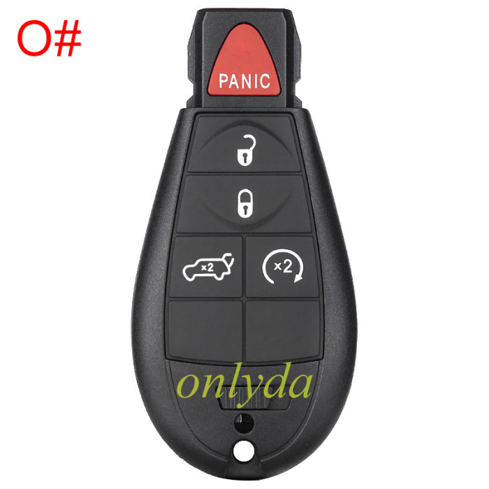 For Chrysler keyless  remote key with 433.92MHZ with 7945 chip compatible with  iyzc01c and M3N5WY72XX  , totally 11 model key shell, you please choose which shell you need?