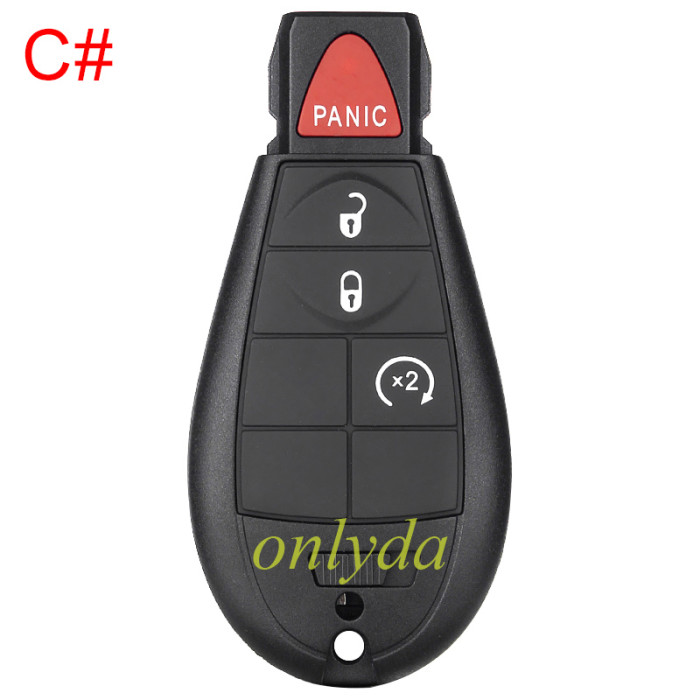 For Chrysler keyless  remote key with 433.92MHZ with 7945 chip compatible with  iyzc01c and M3N5WY72XX  , totally 11 model key shell, you please choose which shell you need?