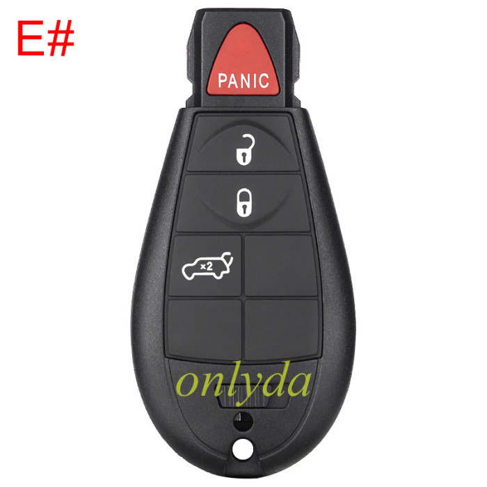 For Chrysler keyless  remote key with 433.92MHZ with 7945 chip compatible with  iyzc01c and M3N5WY72XX  , totally 11 model key shell, you please choose which shell you need?