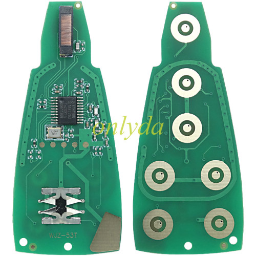 For Chrysler remote key with PCF7961M/HITAG AES /4A  chip  with 433MHZ 2014-2019 JEEP CHEROKEE  FCC:CQ4-53T  IC:1470A-34T PN:68105083