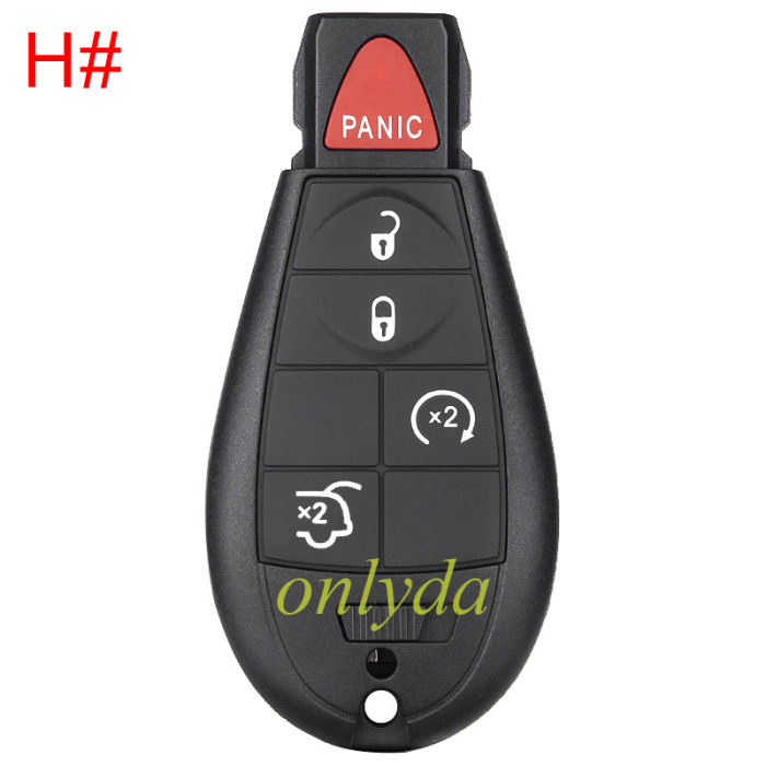 For Chrysler keyless  remote key with 433.92MHZ with 7945 chip compatible with  iyzc01c and M3N5WY72XX  , totally 11 model key shell, you please choose which shell you need?