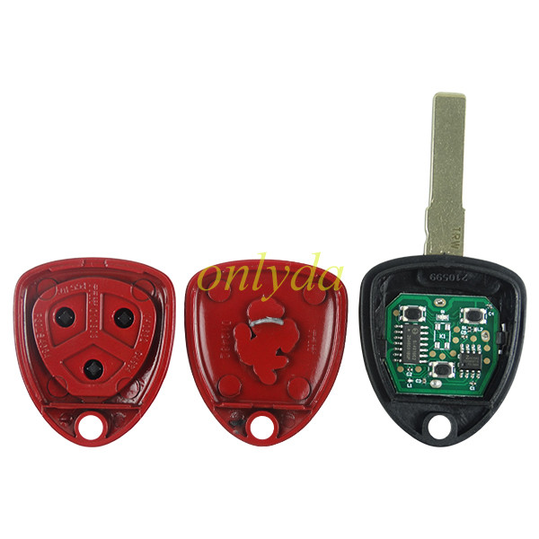 For Ferrari 458  3button remote key 434mhz with ID48 chip with badge