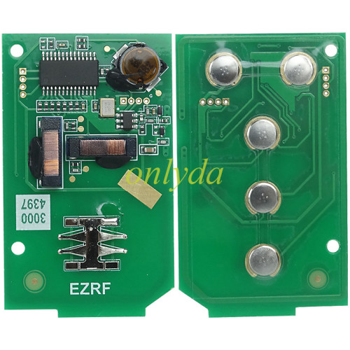 For Cadillac 5 button smart keyless remote key GM hitag2 chip  315mhz