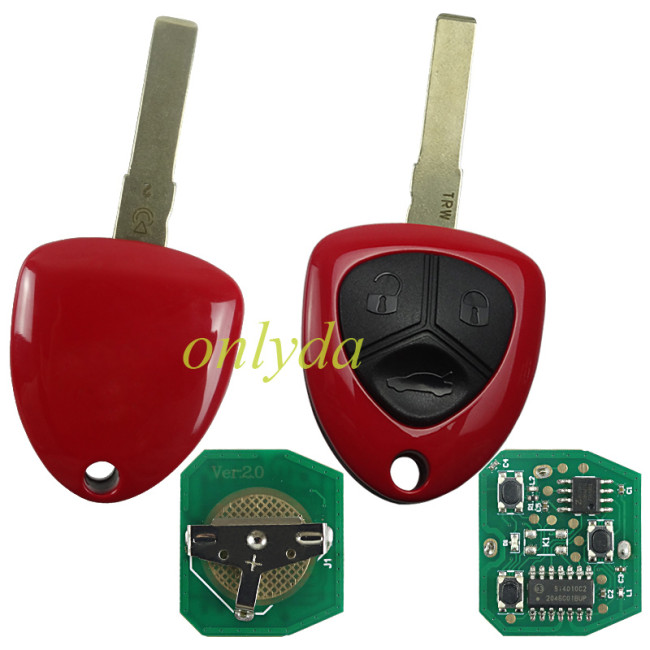 For Ferrari 458 3button remote key 434mhz with ID48 chip with badge