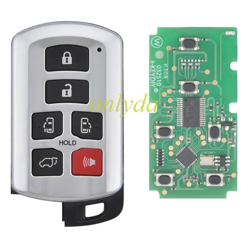 KEYDIY TDB07 KD Smart Key Universal Remote Control With Toyota 4D chip ,please choose the key shell