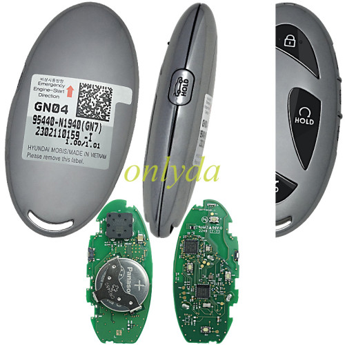 For Hyundai Grandeur 2023 Genuine Smart Remote Key 4+1 Buttons 433MHz 95440-N1940 GN7 2302110159-I