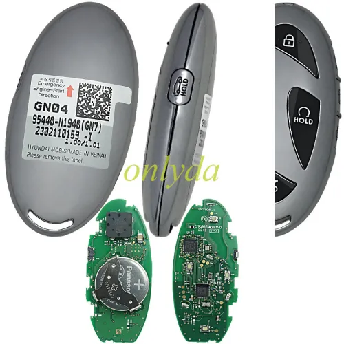 For Hyundai Grandeur 2023 Genuine Smart Remote Key 4+1 Buttons 433MHz 95440-N1940 GN7 2302110159-I