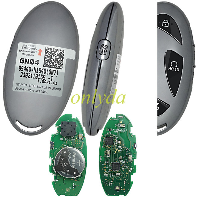 For Hyundai Grandeur 2023 Genuine Smart Remote Key 4+1 Buttons 433MHz 95440-N1940 GN7 2302110159-I