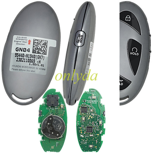 For Hyundai Grandeur 2023 Genuine Smart Remote Key 4+1 Buttons 433MHz 95440-N1940 GN7 2302110069-H