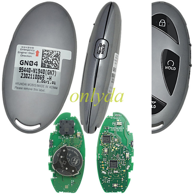 For Hyundai Grandeur 2023 Genuine Smart Remote Key 4+1 Buttons 433MHz 95440-N1940 GN7 2302110069-H