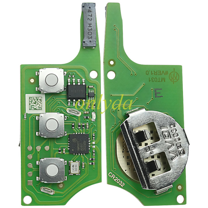 Xhorse XEB510EN Volkswagen B5 Type Super remote with XT27B super chip  with MQB48/MQB49 funcation, it is electric XT27B chip