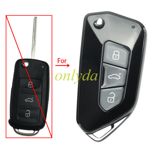 Fo VW 3 button 202AD modified remote key blank