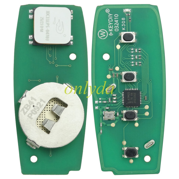 KEYDIY Remote key 3+1button ZB41 smart key for KDX2 and KD MAX