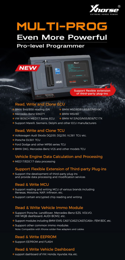 Global version Xhorse XDMPG0GL Multi-Prog ECU and TCU Programmer