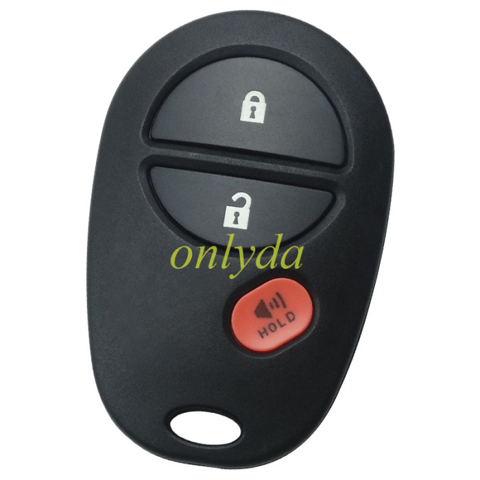 For Toyota 2+1 button remote key with 315mhz  ID:GQ43VT20T IC:1470A-1T MEX:RLVTR5002-562 P/N: 89742-AA040 Tundra SEQUOIA 2005-2008 Avalon 2004-2008 Solara