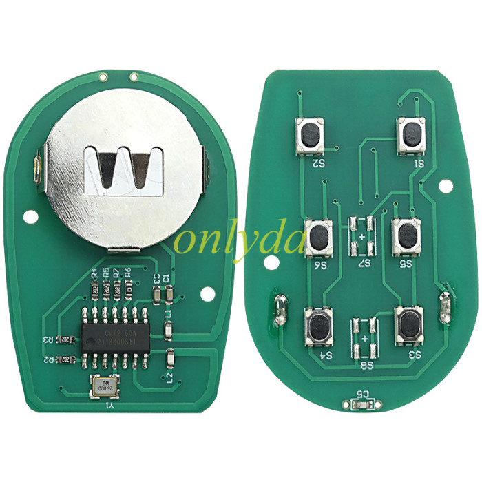For Toyota   remote key with 315mhz  ID:GQ43VT20T IC:1470A-1T MEX:RLVTR5002-562 P/N: 89742-AA040 Tundra SEQUOIA 2005-2008 Avalon 2004-2008 Solara