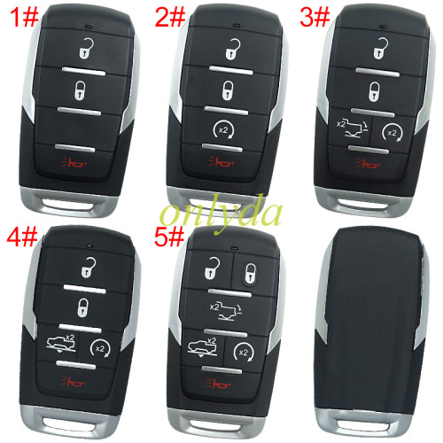 For Chrysler  key shell with light, emergency blade included,without logo, pls choose the button