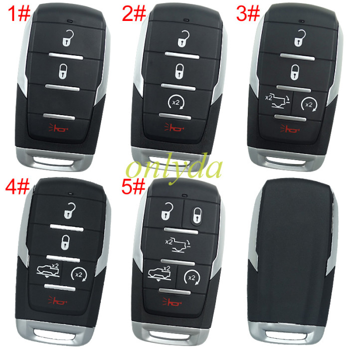 For Chrysler  key shell with light, emergency blade included,without logo, pls choose the button