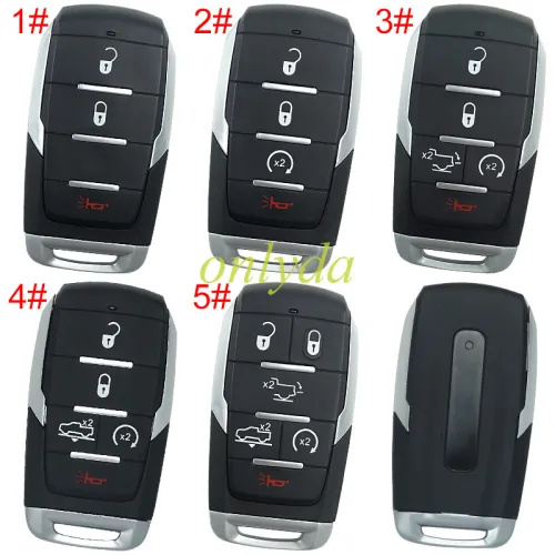 For Chrysler  key shell with light emergency blade included,with RAM badge, pls choose the button