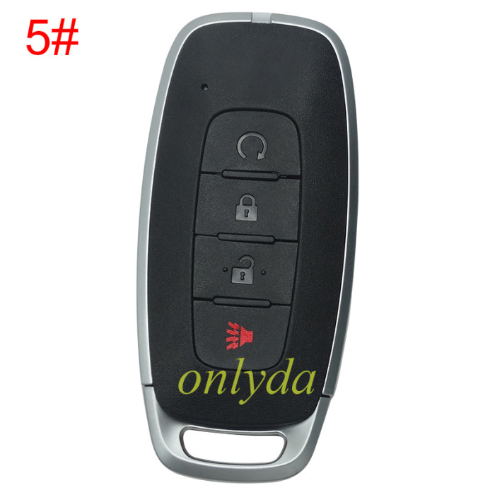 2023 Nissan remote   FCC ID: KR5TXPZ1 PN:S180146104 Ariya  285E3-5MR3B  285E3-5MR1B  285E3-5MR0B  S180146100 Juke S180146119 285E3-6LY1A Versa 433MHZ, Rogue Kicks Versa Ariya Pathfinder 2022+ pls choose button