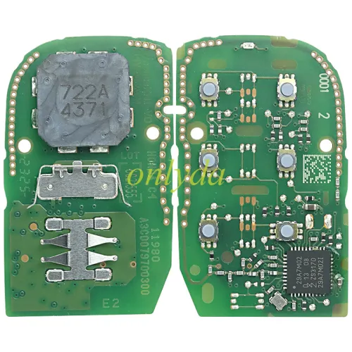 original HONDA OEM Board Smart Prox Remote Key Fob for Honda Accord CIVIC 2022 2023 KR5TP-4  4A 433MHZ/313.8MHZ for2022 remote key, pls choose mhz