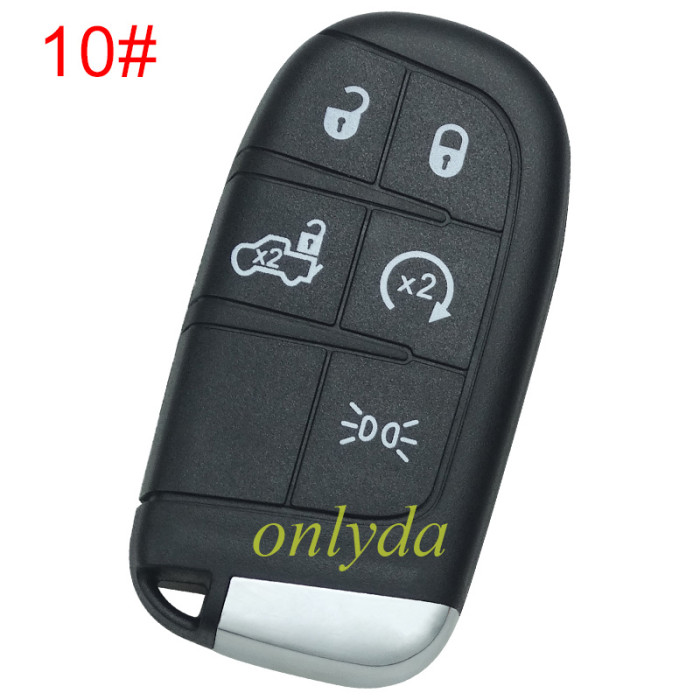 For Chrysler  remote key shell with blade CY24,the key pad can't remove ，without badge , pls choose button