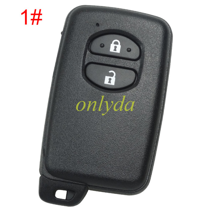 For Toyota button remote key shell (round button) with badge