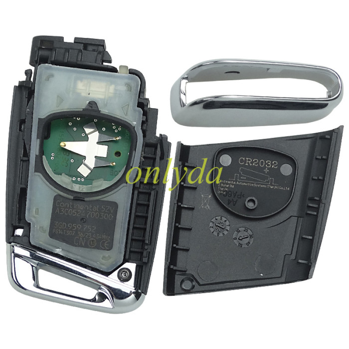 original keyless VW 3 button remote key 434mhz  with Hitag  PRO VAG MQB49  5C chip:NCP21S2W    PN：3GB800375K  :H05 SW:0600