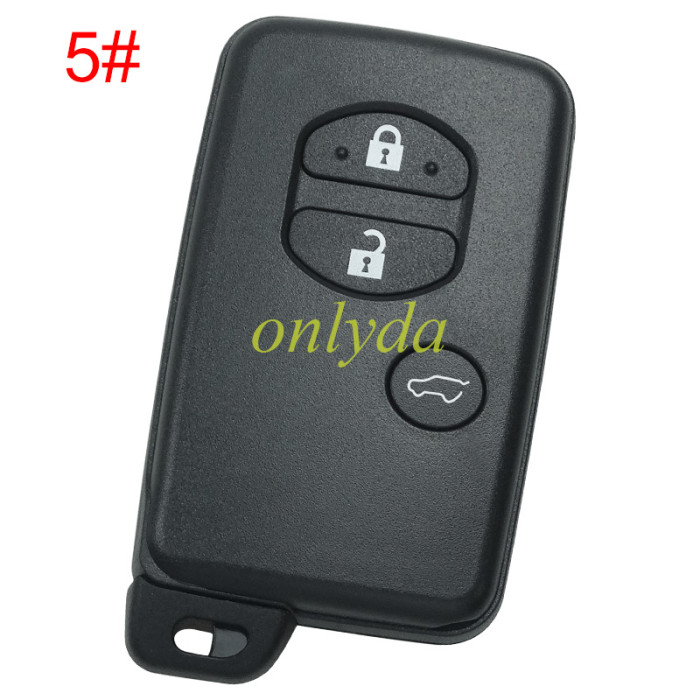 For Toyota button remote key shell (round button) with badge
