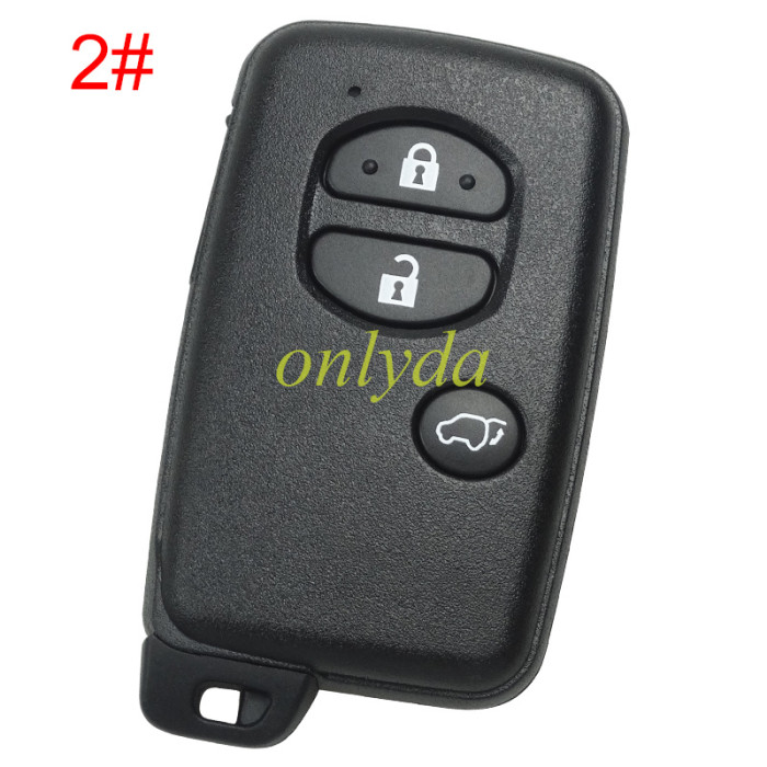 For Toyota button remote key shell (round button) with badge