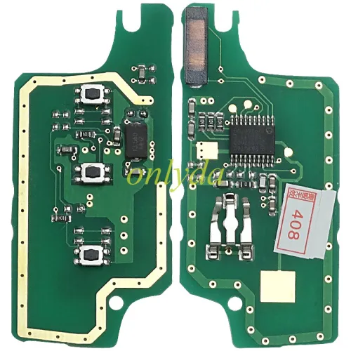KYDZ Brand Peugeot CE0536 3 Button Flip  Remote Key  FSK model  with VA2 and HU83 blade, trunk and light button , please choose the key shell, with 46 chip