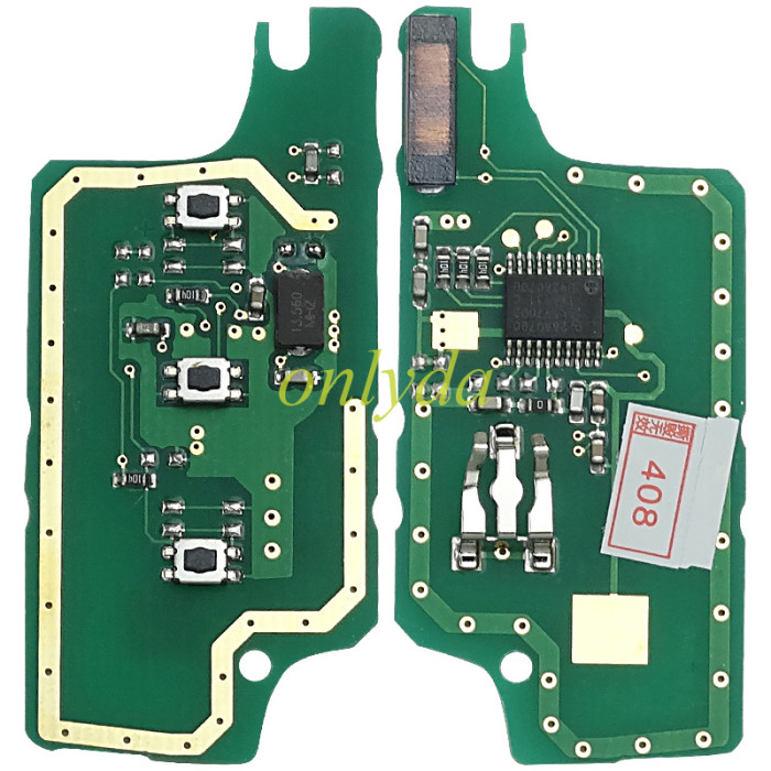 KYDZ Brand Peugeot CE0536 3 Button Flip  Remote Key  FSK model  with VA2 and HU83 blade, trunk and light button , please choose the key shell, with 46 chip