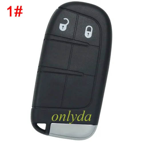For Chrysler  remote key shell with blade SIP22, without badge , pls choose button