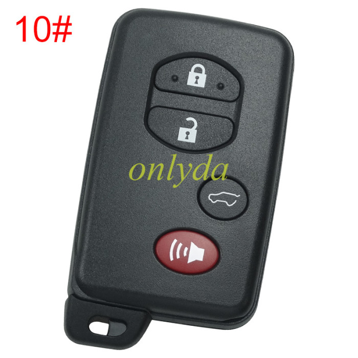 For Toyota button remote key shell (round button) with badge
