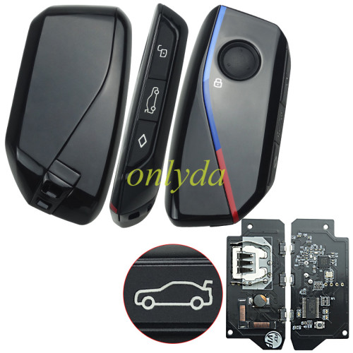For BMW remote modified NEW style 315/433MHZ /868MHZ For   BMW FEM 1 series 2011-2018  2 series 2014, 3 series 12-20 4 series 2013-2020 5 series CAS4 2009-2017 6 series CAS4 2011-2018 7 series CAS4 2008-2016 X1 BDC KNIF 2015+ X2 BDC KNIF 2018+   X3 CAS4  2011-2018 X4 CAS4  2014-2018 X5 BDC KNIF 2011-2018 X5 BDC KNIF 2011-2018