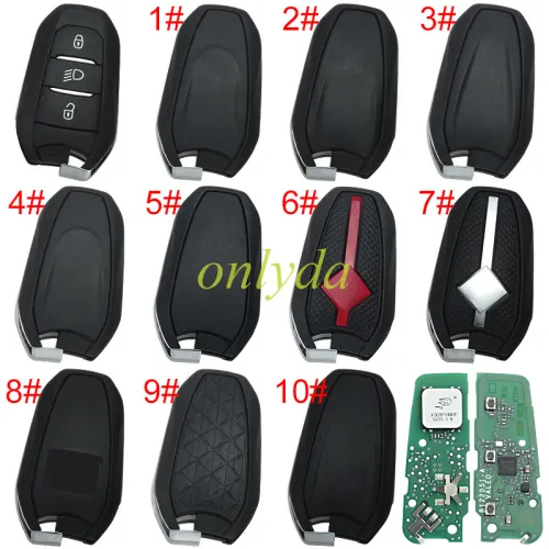 Original  3 button  remote key with light button  with 434MHZ with NCF29AxM 4A chip , IM3A   , pls choose logo,90% new, there are scratches, please note