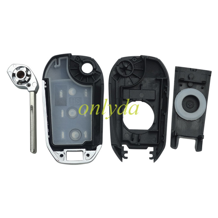 For peugeot 508 3 button  remote key  with 434MHZ with 46 chip