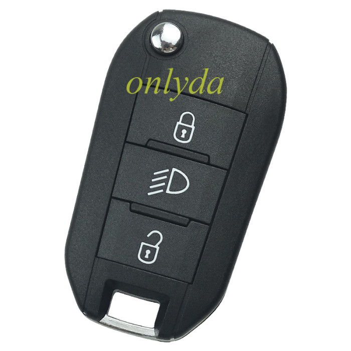 For peugeot 508 3 button  remote key  with 434MHZ with 46 chip