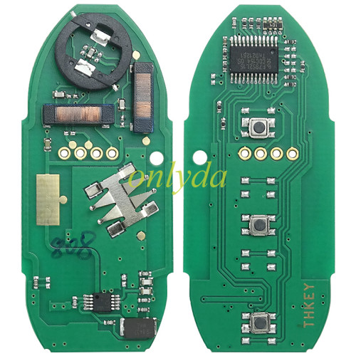 After market Nissan 2+1 button remote key With  315 mhz Leaf  JUKE  2011-2017      46chip CWTW1U808