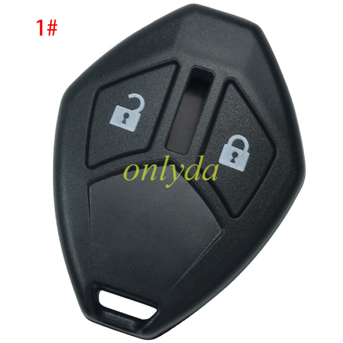 For Mitsubishi remote key shell  without badge ,please choose button
