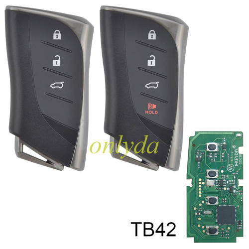 KEYDIY TB42-3 TB42-4  with 8A/Toyota H chip KD Smart Key Universal Remote Control