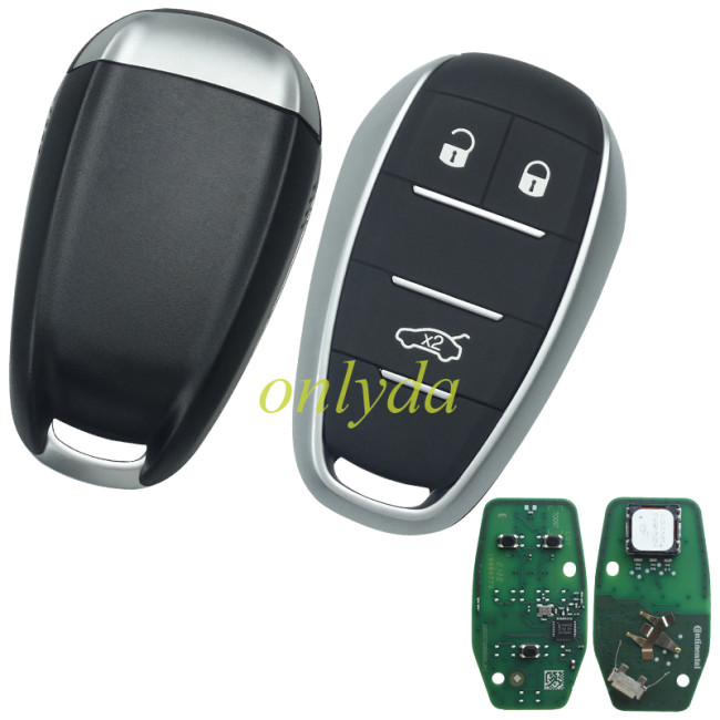 For OEM ALFA ROMEO GIULIA keyless 3 button remote PCB +aftermarket shell(no logo) 434mhz Giulia 2017-2019 Stelvio 2016-2019