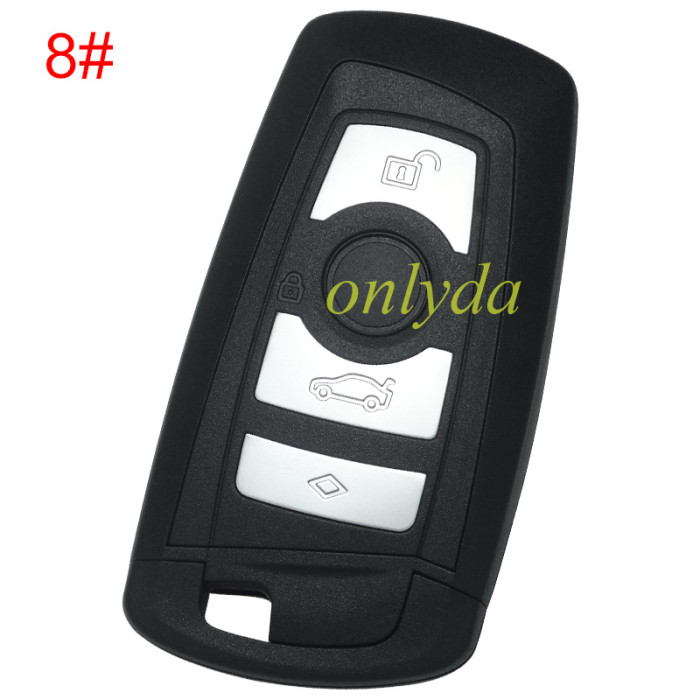 For BMW CAS4 keyless remote key  7945P/7953 Hitag pro chip  315mhz/434mhz/868mhz