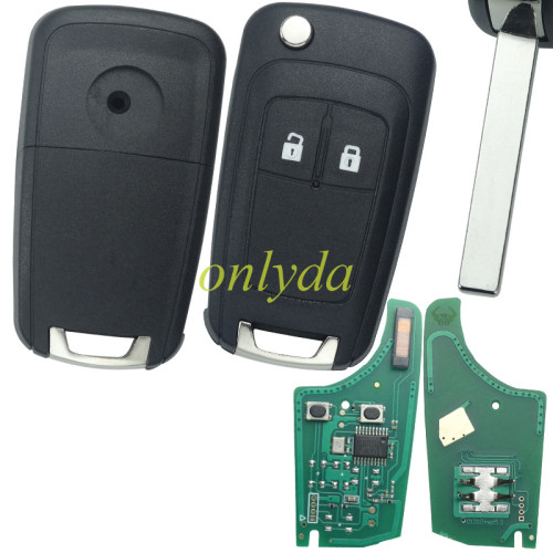 Opel 2 button remote key  Corsa D with 434mhz  G4-AM433TX 13432393 13271922 000274 PCF 7941  ID46 chip  After market remote  Applicable models: Opel/Vauxhall Meriva B 95507070/95507076