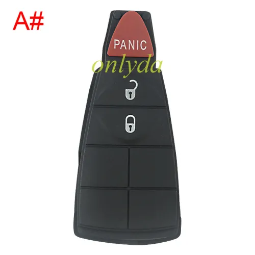 Chrysler 2+1 remote key blank pad
