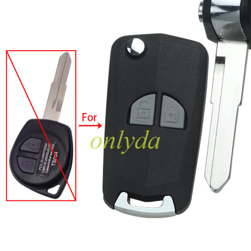 For Suzuki Modified flip key shell 2button