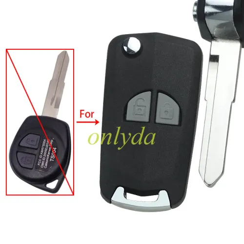 For Suzuki Modified flip key shell 2button
