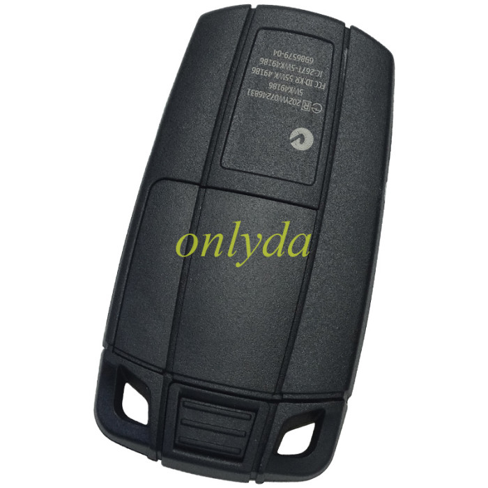 For Bmw 5 series remote key case  with emergency blade three parts
