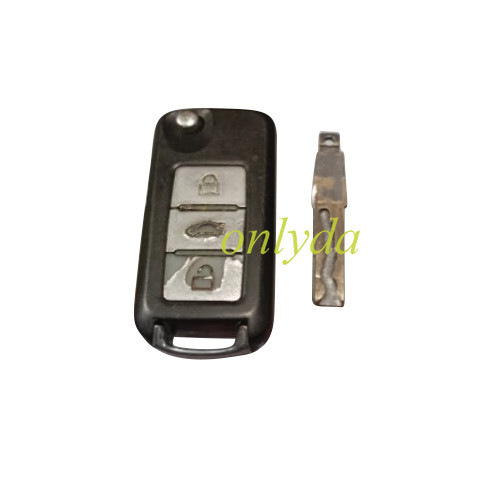 For Zotye 3button remote key blank