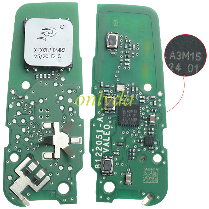 Original Vauxhall 3 button  remote key  434MHZ with NCF29AxM 4A A3Mxxxx chip PCB  A3M05 /A3M15 /A3M65  Trunk / Light button original  IM3A PCB+Aftermarket key shell